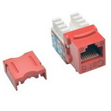 Tripp Lite N238-001-RD Cat6/Cat5e 110 Style Punch Down Keystone Jack Red