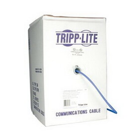 Tripp Lite N222-01K-BL 1000' Cat6 Gigabit Bulk Solid PVC Cable - Blue