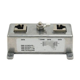 L-Com Connectivity Product HGLN-CAT5EJW Indoor10/100 Base-T Shielded CAT5e Surge Protector