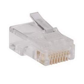 Tripp Lite N030-100 RJ45 Plugs, Round Solid / Stranded Conductor Cat5e