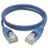 Tripp Lite N001-S03-BL Cat5e 350MHz Slim UTP Patch Cable RJ45 M/M Blue 3'