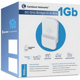 Cambium Networks C600510C001A 60 GHz 1 Gb cnWave Bridge-in-a-Box with US cord