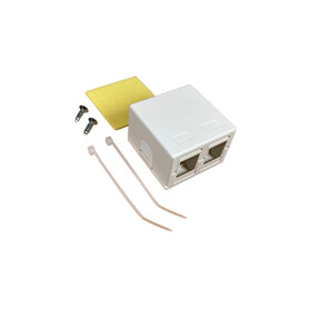 R&M USA 894148 2 Port Keystone Surface Mount Box in White