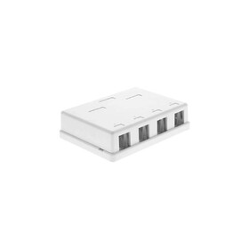 R&M USA 919244 4 Port Keystone Surface Mount Box in White