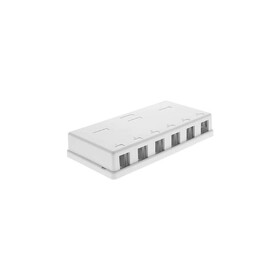 R&M USA 919248 6 Port Keystone Surface Mount Box in White