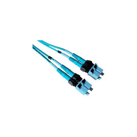 R&M USA 892795 23 ft OM4 MM Fiber Optic Patch Cable with LCM - LCM in Aqua