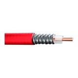 Comba Telecom CS-F12PAR 1/2 in Air Dielectric Aluminum Coax Cable in Red Plenum Jacket, 1000 ft Spool