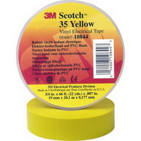 3M 88142 Electrical tape Yellow, 3/4" x 66'/ 1 roll