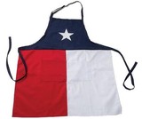 Tiger Hill Texas Apron W/ Adjustable Neck Strap, Red/White/Blue