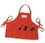 Tiger Hill Name Tag Apron W/ Pockets (24"x27"), Red