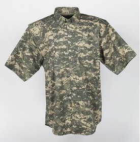 Tiger Hill Men's Digital Camouflage Short Sleeve Hunting Shirt