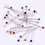 Aspire 1000PCS Sewing Pins 1.5 Inch Multicolor Glass Ball Head Pins Straight Quilting Pins (10 Colors, 38mm)