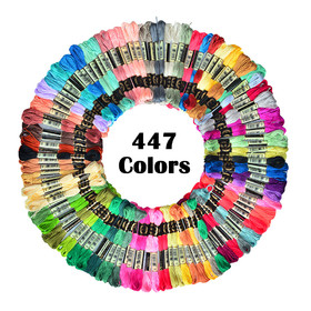 Muka Embroidery Floss All 447 Colors Cross Stitch Threads Craft Floss