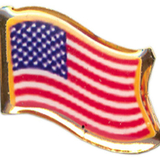 Tiger Claw US Waving Flag Pin