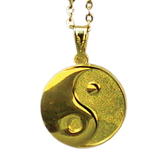 Tiger Claw Yin-Yang Gold Necklace