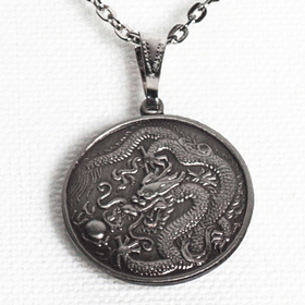 Tiger Claw Dragon Silver Necklace