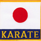 Tiger Claw Japanese Flag Karate Patch (3 1/2
