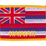 Tiger Claw Hawaiian Flag Patch (3 1/2