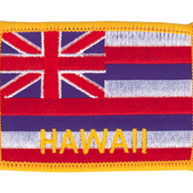 Tiger Claw Hawaiian Flag Patch (3 1/2")