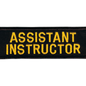 Tiger Claw Assistant Instructor Rectangular Patch (4")