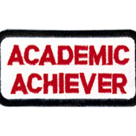 Tiger Claw Academic Achiever Rectangular Patch (3")