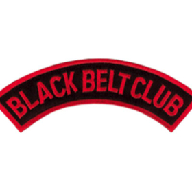 Tiger Claw Black Belt Dome Patch (5")