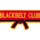 Tiger Claw Black Belt Club With Belt Patch (4 1/2