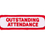 Tiger Claw Outstanding Attendance Patch (4" Red)