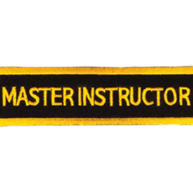 Tiger Claw Master Instructor Rectangular Patch (4")