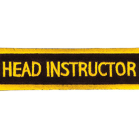 Tiger Claw Head Instructor Rectangular Patch (4")
