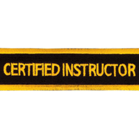 Tiger Claw Certified Instructor Rectangular Patch (4")
