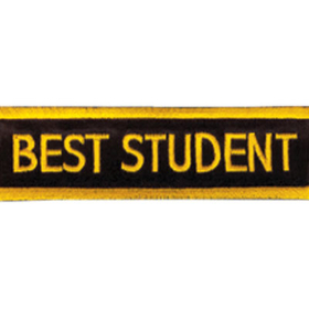 Tiger Claw Best Student Rectangular Patch (4")