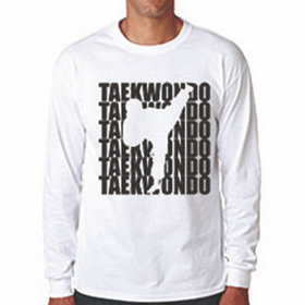 Tiger Claw Tae Kwon Do Silhouette Long Sleeve T-Shirt