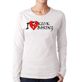 Tiger Claw I ❤ Kick Boxing Long Sleeve T-Shirt