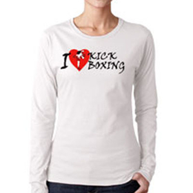 Tiger Claw I &#10084; Kick Boxing Long Sleeve T-Shirt