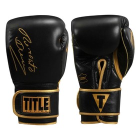 TITLE Boxing Roberto Duran Leather Bag Gloves