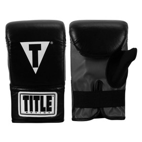 TITLE Boxing Pro Leather Bag Mitts 3.0