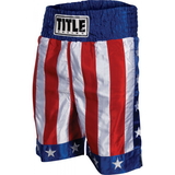 TITLE Boxing BTUSA American Flag Boxing Trunks