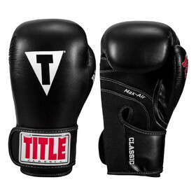 TITLE Classic Black Max Boxing Gloves