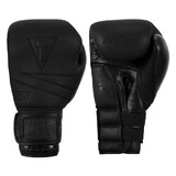 TITLE Black Bolstered Leather Bag Gloves