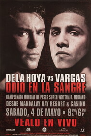 De La Hoya vs Vargas Poster (Spanish)