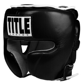 TITLE Boxing Leather Sparring Headgear