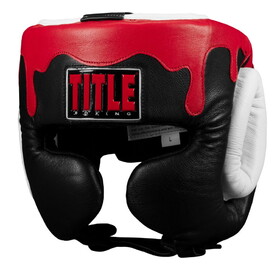 TITLE Boxing Gel Lava Leather Series Headgear