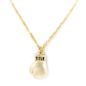 TITLE Boxing NL 6 GD Single Gold Glove Necklace