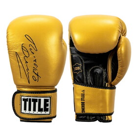 TITLE Boxing Roberto Duran Leather Training Gloves