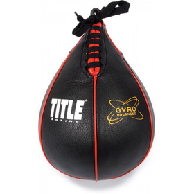 TITLE Boxing TESBC Gyro Balanced Leather Speed Bag