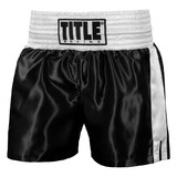 TITLE Boxing Professional Women's Satin Striped Boxing Trunks