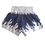 TopTie Muay Thai Boxing Shorts, Blue With Silver Color