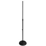 On-Stage MS7201B Round-Base Mic Stand, Black
