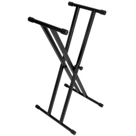On-Stage KS7191 Double-X Keyboard Stand, Black